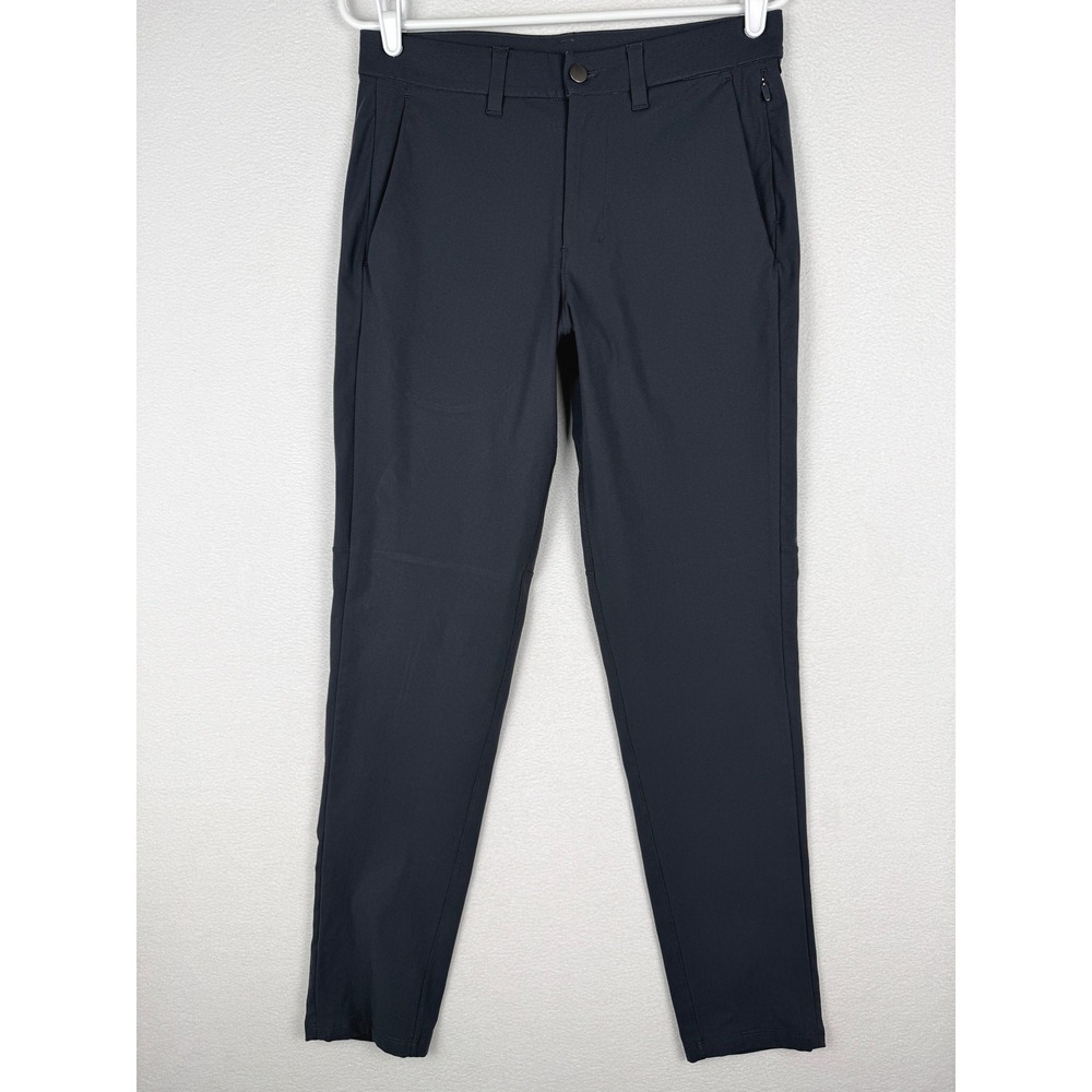 Lululemon Commission Pant Mens 30 Obsidian Gray Slim Fit Warpstreme Trousers